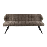 Spisebordsbænk Lino Chenille Stof Rich Taupe 180 cm Ternet 