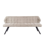Spisebordsbænk Lino Bouclé Stoff Sand 180 cm Ternet 