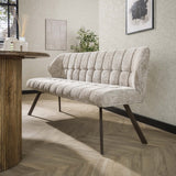 Spisesofa Gitter chenille sandbrun