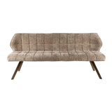 Spisesofa Grid Chenille Brown