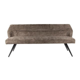 Spisebordsbænk Chia Chenille Stof Rich Taupe 188 cm 