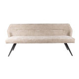 Eetkamerbank Chia Chenille Stof Rich Zand 188 cm