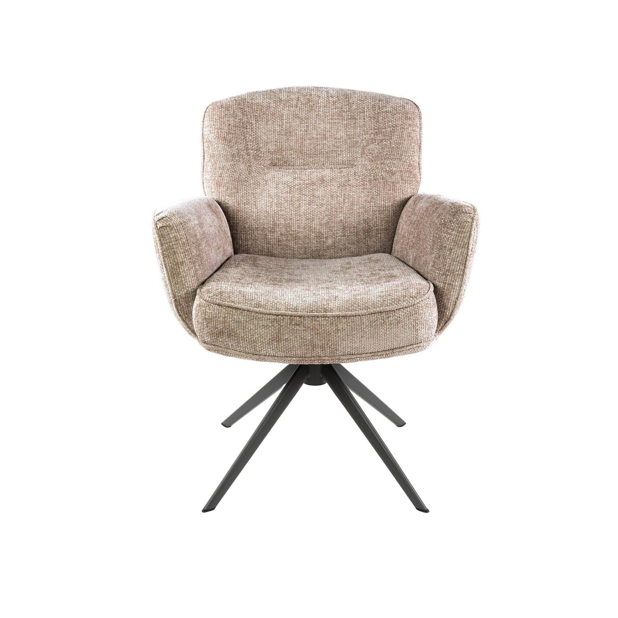 Sæt med 2 spisebordsstole Savona drejelig Hoven rich sand 