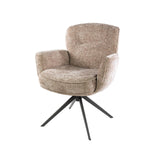 Sæt med 2 spisebordsstole Savona drejelig Hoven rich sand 