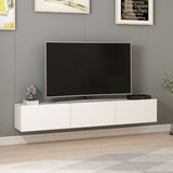 TV Meubels - TV Meubel Set Rigel Wit Melamine 180x30x32 cm - Dimehouse