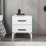 Sengebord Bar Hvid Melamin 50x56x47 cm