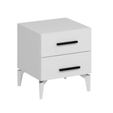 Sengebord Bar Hvid Melamin 50x56x47 cm