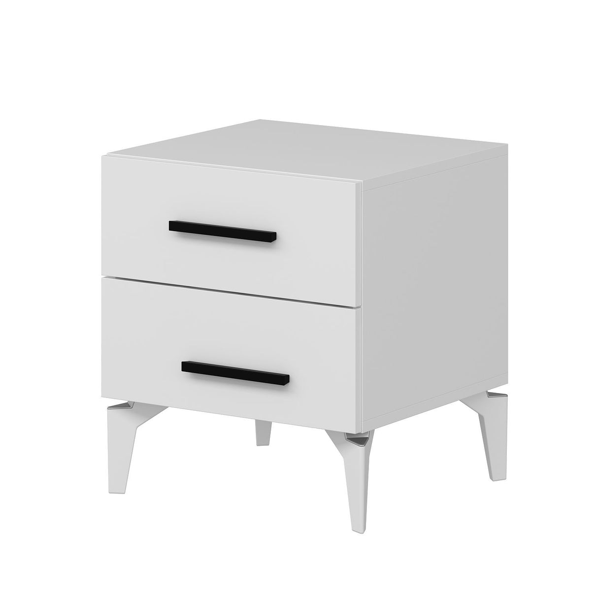 Sengebord Bar Hvid Melamin 50x56x47 cm