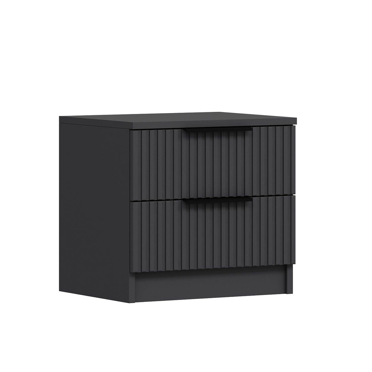Nachtkastjes - Nachtkastje Kala Plus Antraciet Melamine 50x47x40 cm - Dimehouse