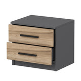 Nachtkastjes - Nachtkastje Kale Walnoot Melamine 50x40x47 cm - Dimehouse