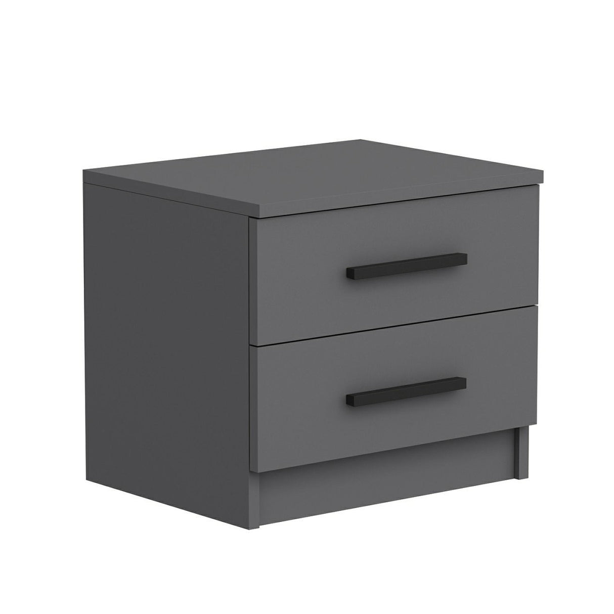 Nachtkastjes - Nachtkastje Kale Antraciet Melamine 50x40x47 cm - Dimehouse