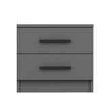 Nachtkastjes - Nachtkastje Kale Antraciet Melamine 50x40x47 cm - Dimehouse