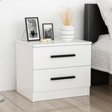 Sengebord Bar Hvid Melamin 50x40x47 cm