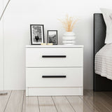 Sengebord Bar Hvid Melamin 50x40x47 cm