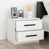 Sengebord Bar Hvid Melamin 50x40x47 cm