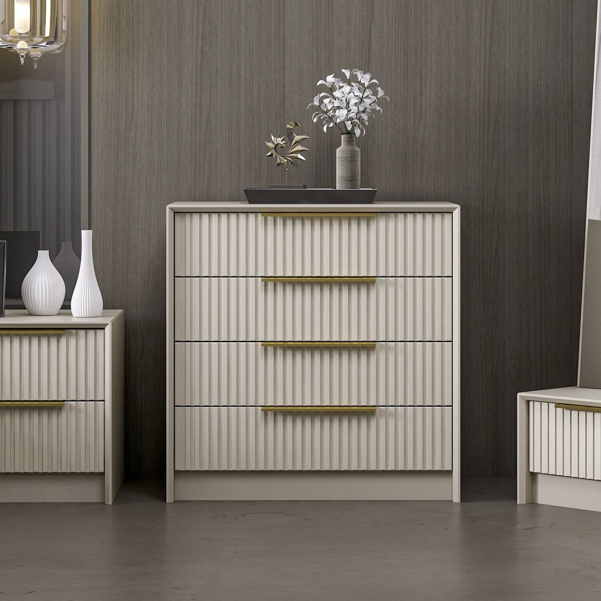 Kommode Kala Luksussten Melamin 72x77x45 cm