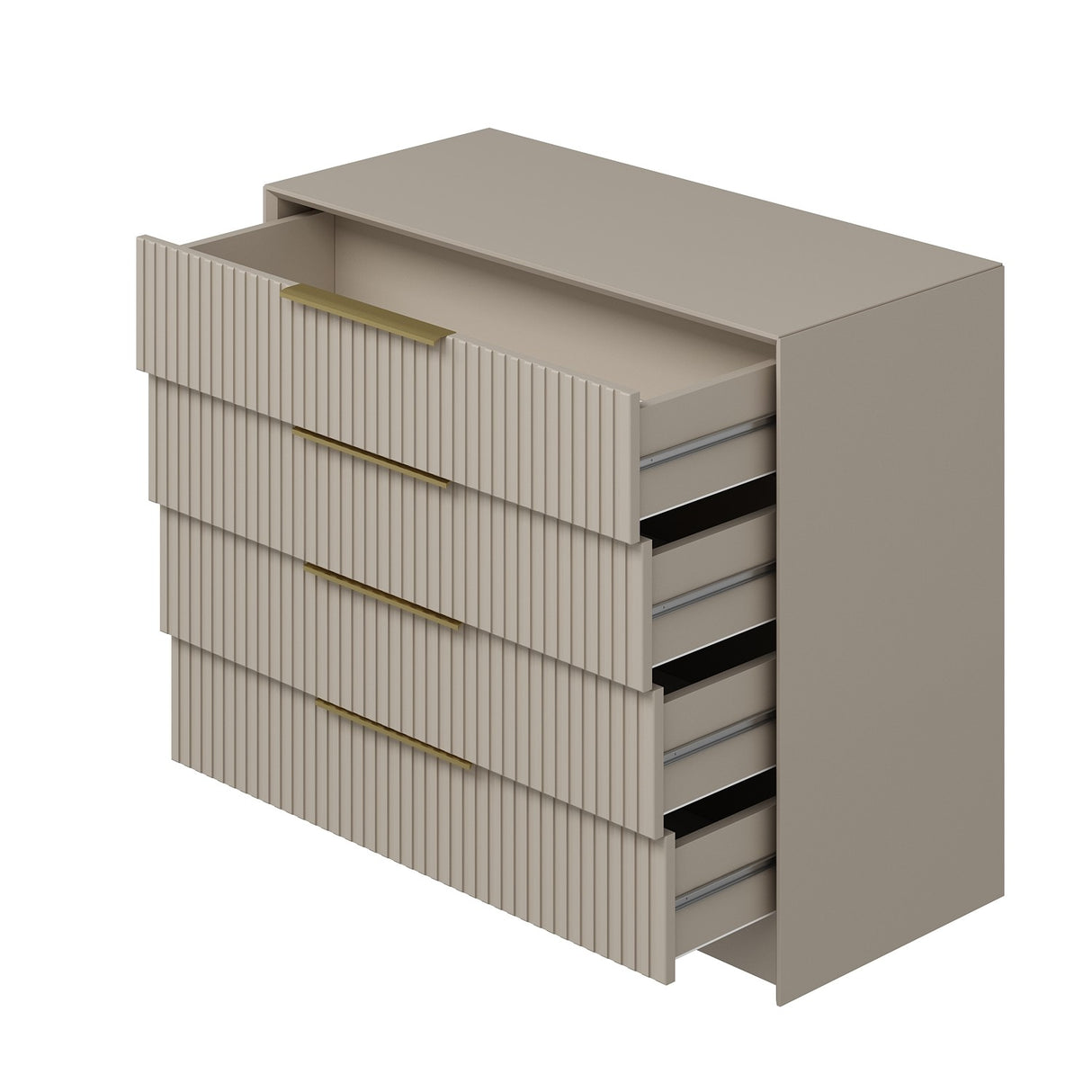 Ladekasten - Ladekast Kale Luxe Steen Melamine 100x85x45 cm - Dimehouse