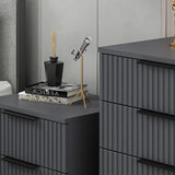 Ladekasten - Ladekast Kale Antraciet Melamine 72x77x42 cm - Dimehouse