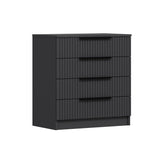 Ladekasten - Ladekast Kale Antraciet Melamine 72x77x42 cm - Dimehouse