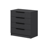 Ladekasten - Ladekast Kale Antraciet Melamine 72x77x42 cm - Dimehouse