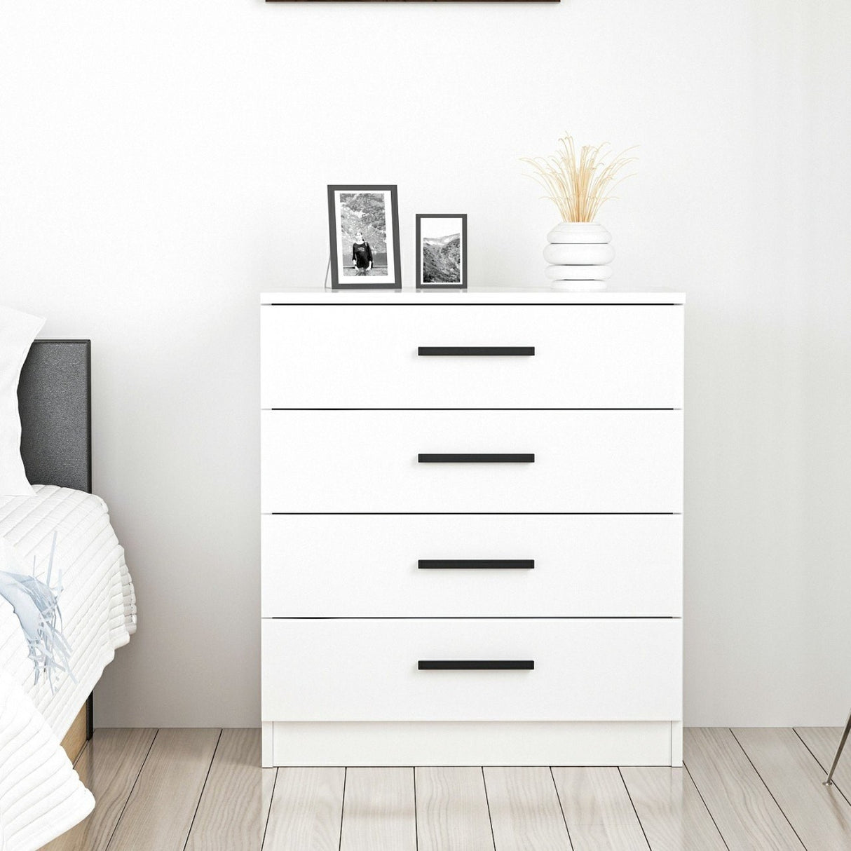 Ladekasten - Ladekast Kale Wit Melamine 70x42x79 cm - Dimehouse