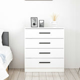 Ladekasten - Ladekast Kale Wit Melamine 70x42x79 cm - Dimehouse