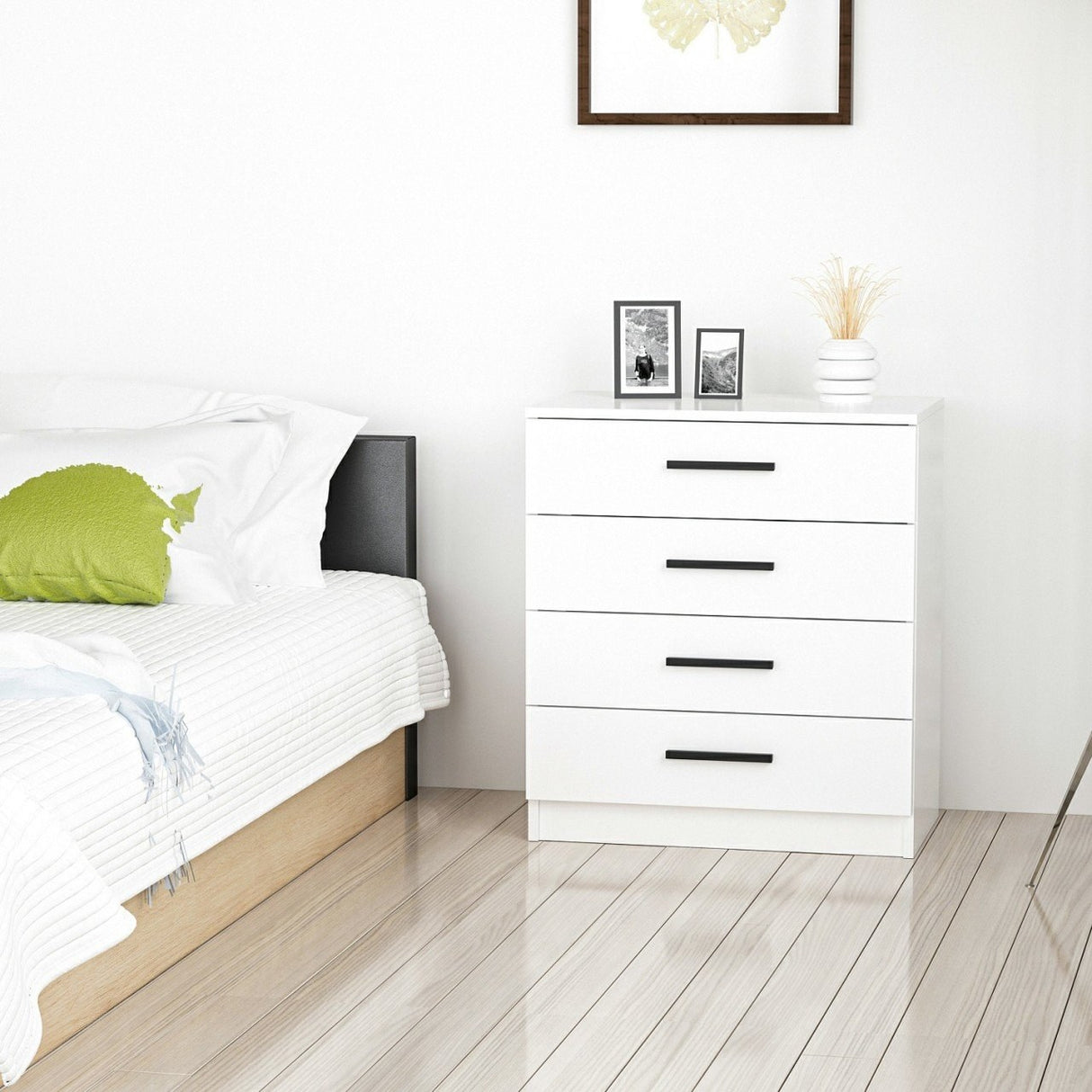Ladekasten - Ladekast Kale Wit Melamine 70x42x79 cm - Dimehouse