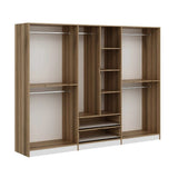 Garderobe Elina Hvidguld Melamin 277x208x52 cm