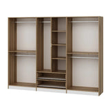 Garderobe Elina Hvidguld Melamin 277x208x52 cm