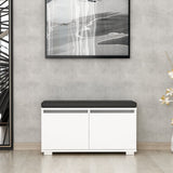 Schoenenkasten - Schoenenkast Drago Wit Melamine 80x42x35 cm - Dimehouse