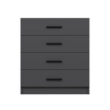 Ladekasten - Ladekast Kale TV Antraciet Melamine 90x100x47 cm - Dimehouse