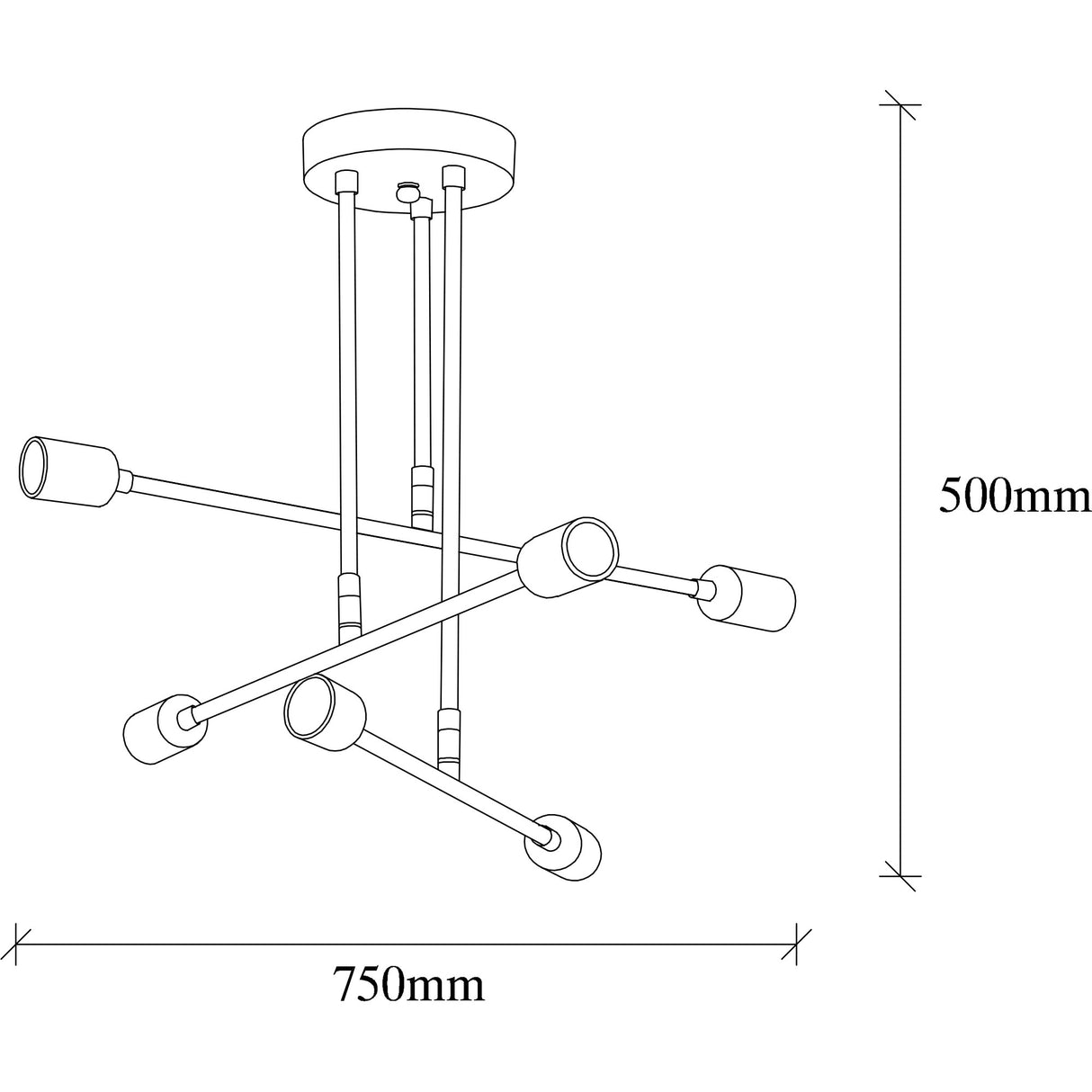 Hanglamp Zwart Metaal Topaz