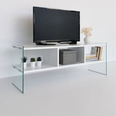 TV Meubels - TV Meubel Coral Wit Melamine 120x45x35 cm - Dimehouse