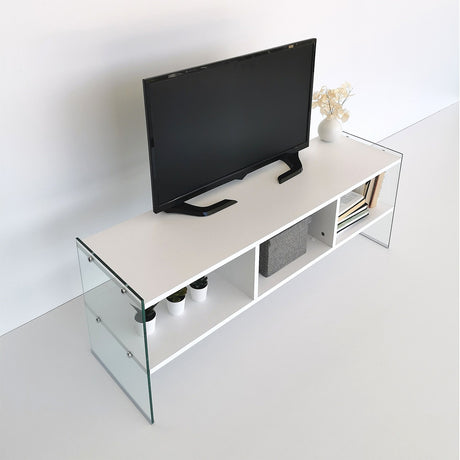 TV Meubels - TV Meubel Coral Wit Melamine 120x45x35 cm - Dimehouse