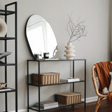 Kaptafels - Kaptafel Avignon Zwart Glas 100x85x30 cm - Dimehouse