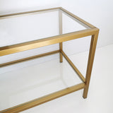 TV Møbler Basic Guld Guld Glas 130x45x40 cm