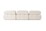 Banken - Modulaire bank 3 - zits met hocker Doblo crème - Dimehouse
