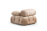 Modulsofa 3-personers Bubble velour beige