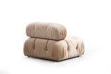 Modulsofa 3-personers Bubble velour beige