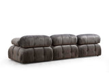 Modulsofa 3-personers Bubble velvet grå
