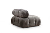 Modulsofa 3-personers Bubble velvet grå