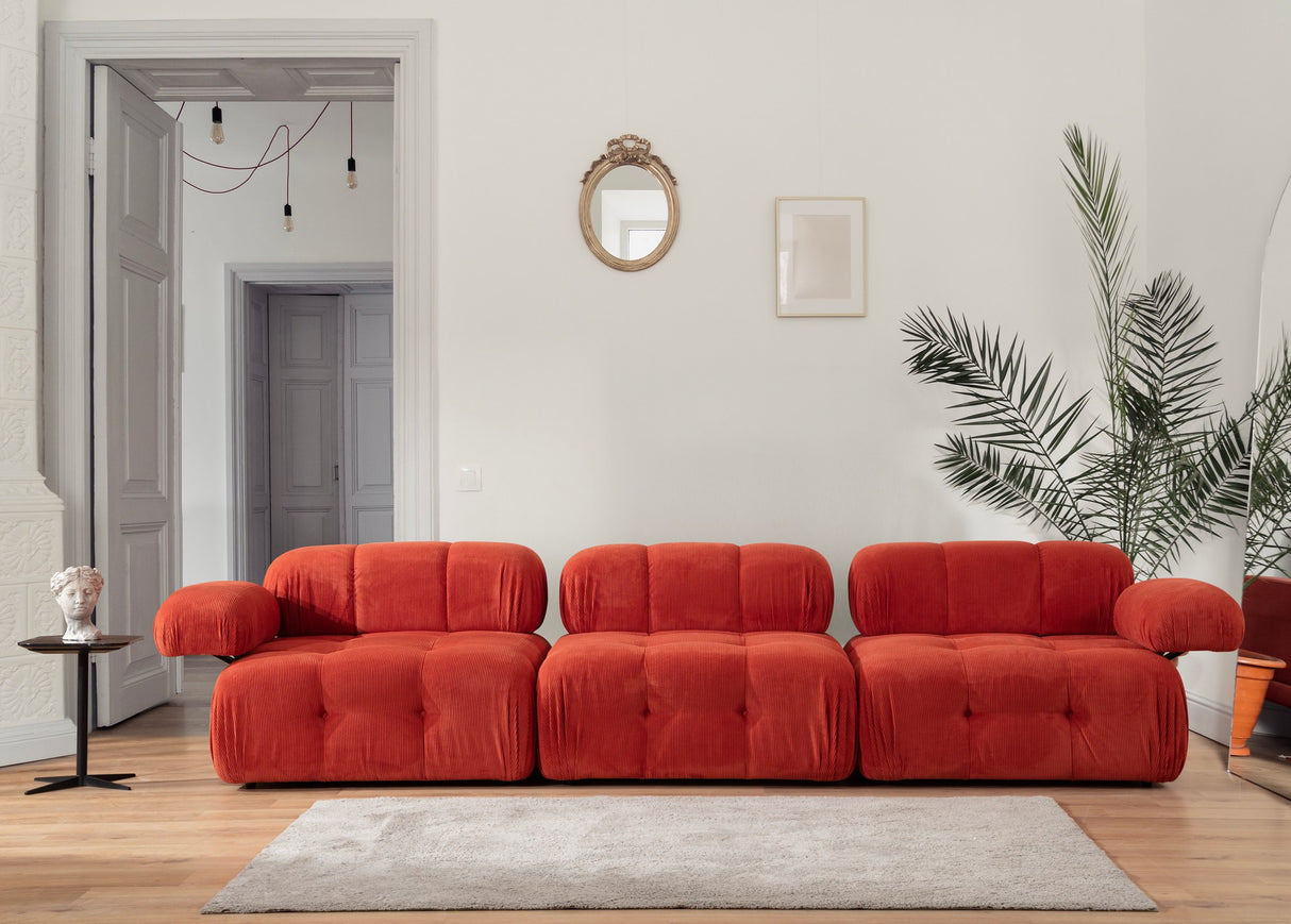Modulsofa 3-personers Doblo rød