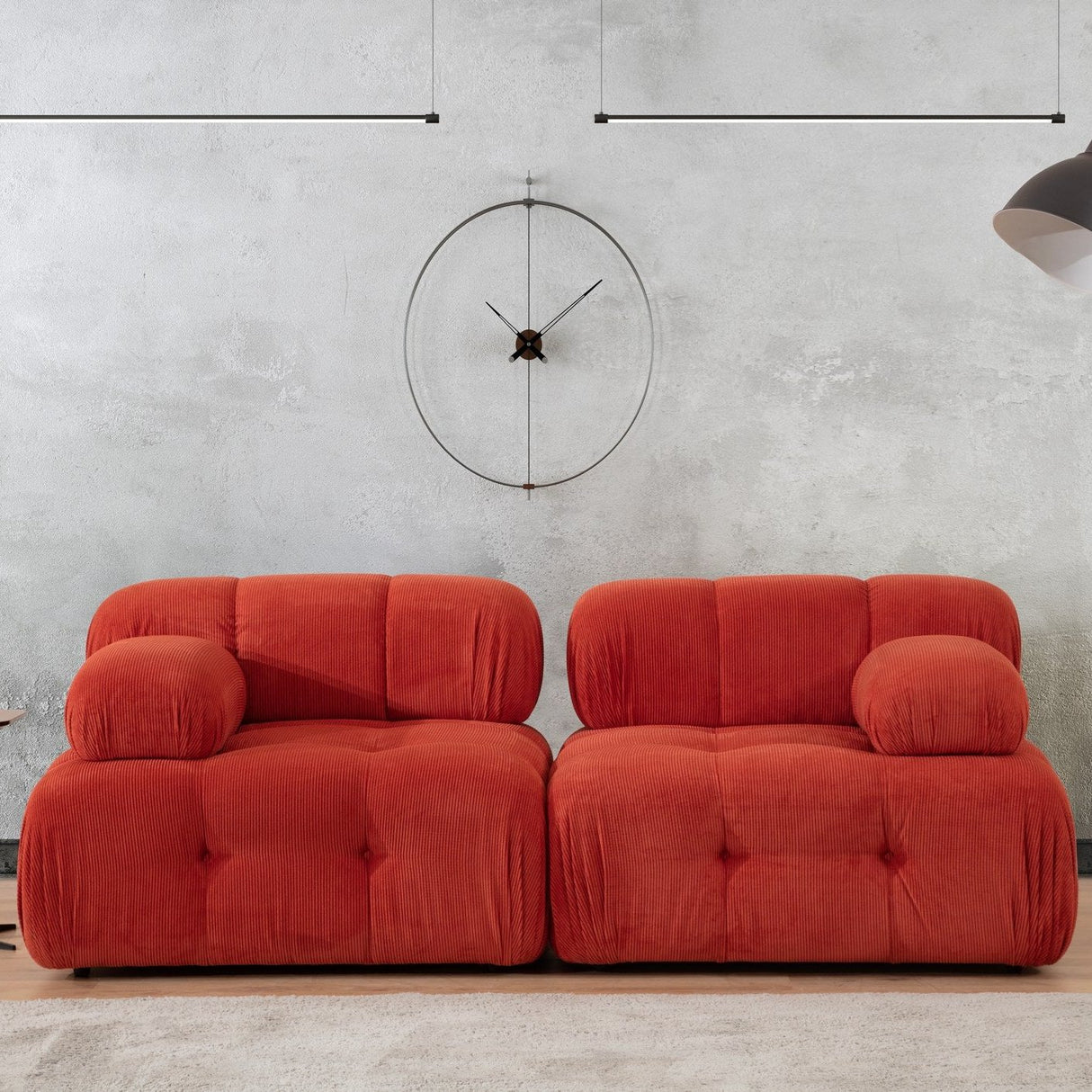 Banken - Modulaire bank 2 - zits Doblo rood - Dimehouse
