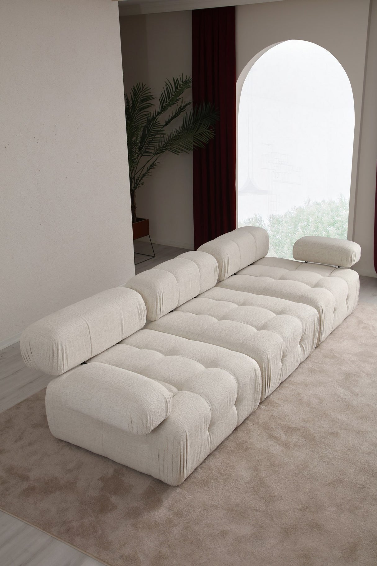 Modulopbygget sofa 3-personers Doblo creme