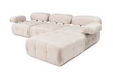 Banken - Modulaire bank 3 - zits met hocker Doblo licht beige - Dimehouse