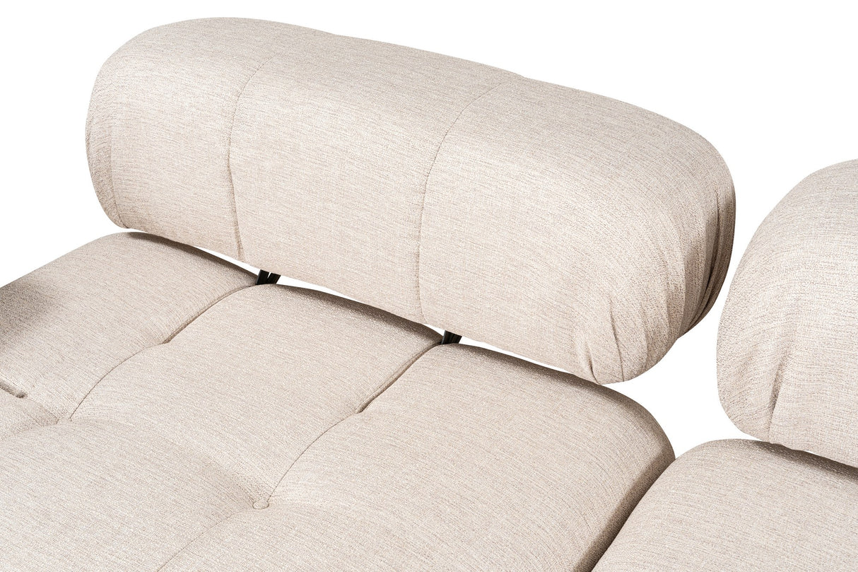 Banken - Modulaire bank 3 - zits met hocker Doblo licht beige - Dimehouse
