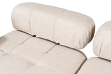Banken - Modulaire bank 3 - zits met hocker Doblo licht beige - Dimehouse