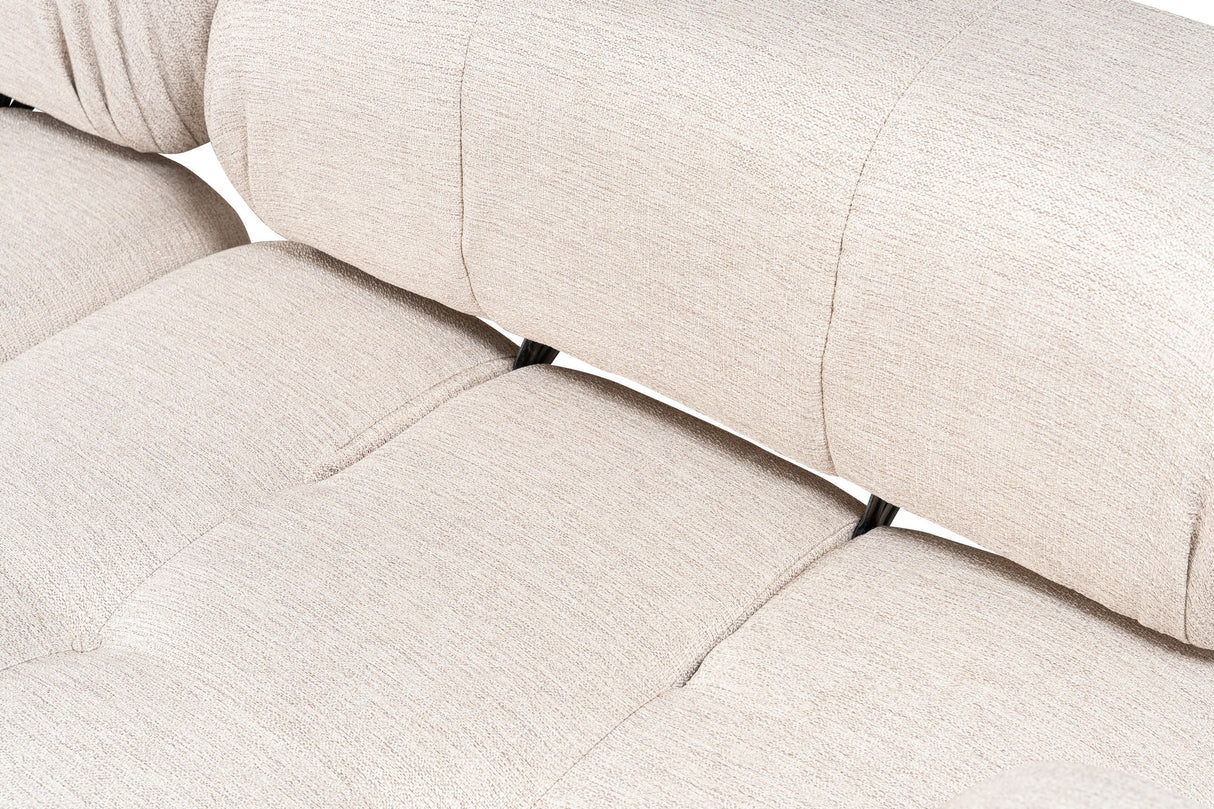 Banken - Modulaire bank 3 - zits met hocker Doblo licht beige - Dimehouse