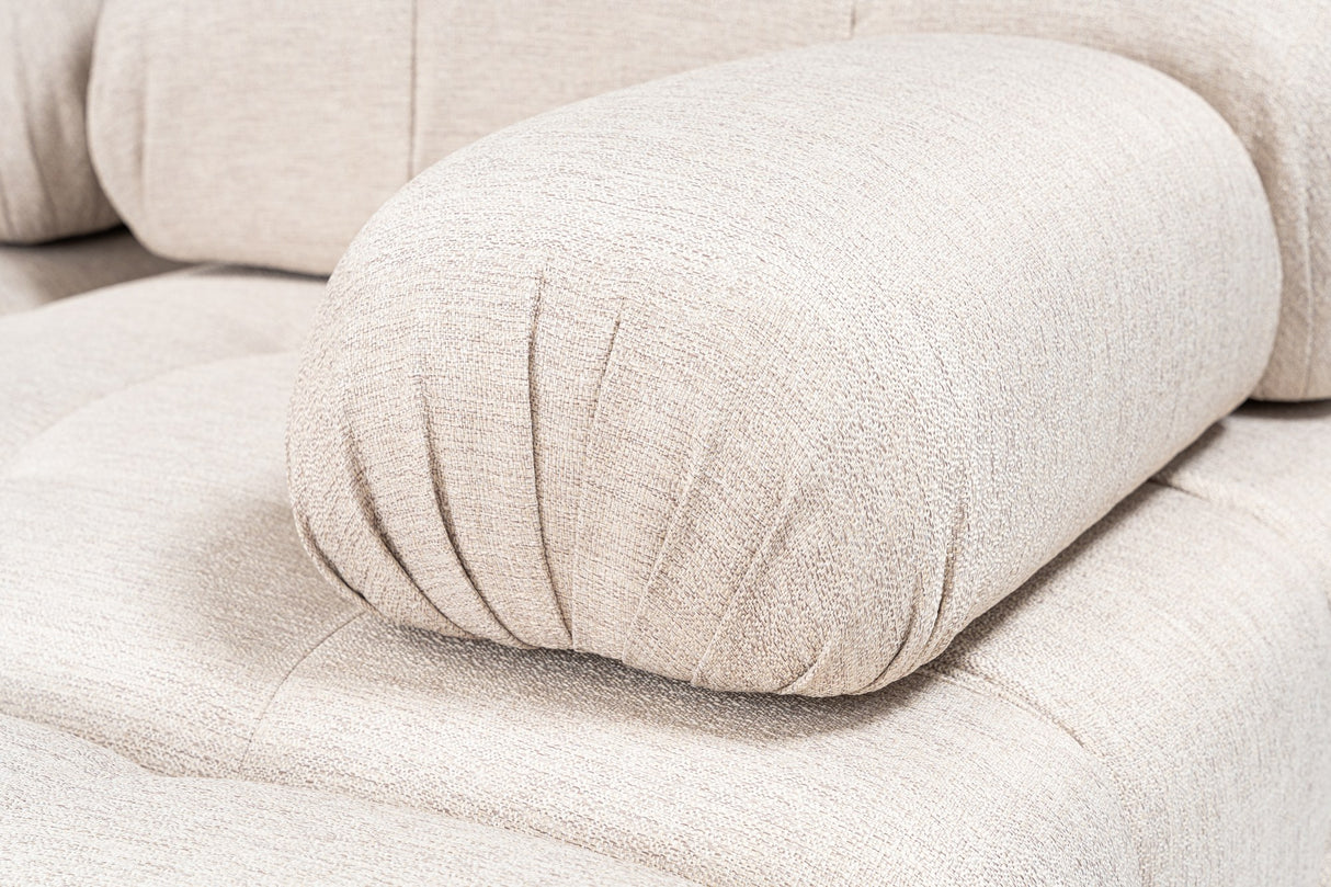 Banken - Modulaire bank 3 - zits met hocker Doblo licht beige - Dimehouse