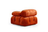 Modulsofa 3-personers Bubble velour orange
